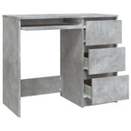 Modern Wooden Home Office Computer Desk Table With 3 Storage Drawers