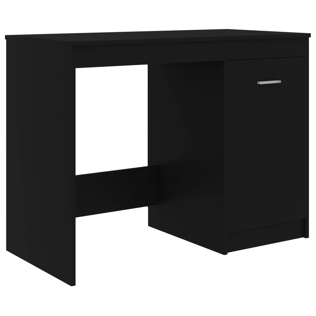 Modern Wooden Home Office Computer Desk Table With Storage Cupboard Wood
