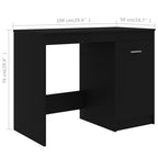 Modern Wooden Home Office Computer Desk Table With Storage Cupboard Wood