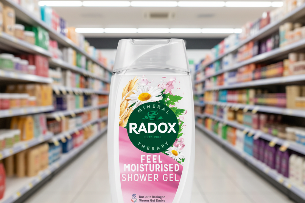 6 x Radox Mineral Therapy Body Wash Feel Moisturised 225 Ml