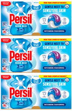 3 x Persil  3 In 1 Washing Capsules Non Bio 26 Washes