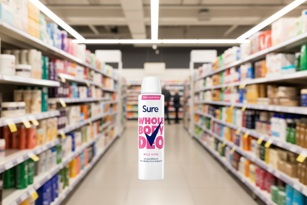 6 x Sure Women Whole Body Wild Rose - 150ML