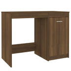 Modern Wooden Home Office Computer Desk Table With Storage Cupboard Wood