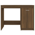 Modern Wooden Home Office Computer Desk Table With Storage Cupboard Wood