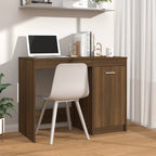 Modern Wooden Home Office Computer Desk Table With Storage Cupboard Wood