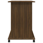 Computer Desk Brown Oak 80x50x75 cm Engineered Wood