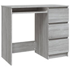 Modern Wooden Home Office Computer Desk Table With 3 Storage Drawers