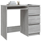 Modern Wooden Home Office Computer Desk Table With 3 Storage Drawers