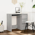 Modern Wooden Home Office Computer Desk Table With 3 Storage Drawers