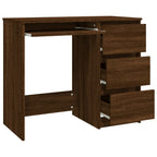 Modern Wooden Home Office Computer Desk Table With 3 Storage Drawers