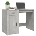 Modern Wooden Home Office Computer Desk Table With Storage Compartment & Drawer