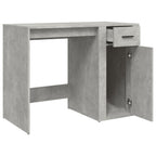 Modern Wooden Home Office Computer Desk Table With Storage Compartment & Drawer