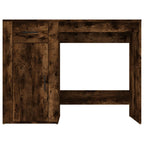 Modern Wooden Home Office Computer Desk Table With Storage Compartment & Drawer