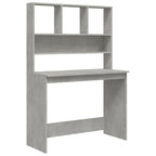Modern Wooden Office Gaming Computer Desk Table With Open Storage Shelves