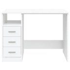 Modern Wooden Home Office Computer Desk Table With 3 Storage Drawers Wood