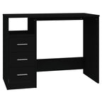 Modern Wooden Home Office Computer Desk Table With 3 Storage Drawers Wood