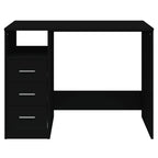 Modern Wooden Home Office Computer Desk Table With 3 Storage Drawers Wood