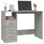 Modern Wooden Home Office Computer Desk Table With 3 Storage Drawers Wood