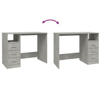 Modern Wooden Home Office Computer Desk Table With 3 Storage Drawers Wood