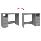 Modern Wooden Home Office Computer Desk Table With 3 Storage Drawers Wood