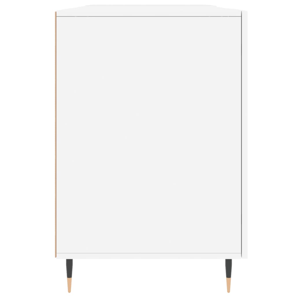 Modern Wooden Home Office Computer Desk Table With 2 Storage Cupboards