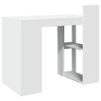 Modern Wooden Home Office Computer Desk Table With Open Storage Shelves Wood