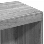Modern Wooden Home Office Computer Desk Table With Open Storage Shelves Wood