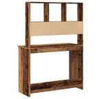 Modern Wooden Office Gaming Computer Desk Table With Open Storage Shelves