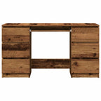 Modern Wooden Home Office Computer Desk Table With 6 Storage Drawers