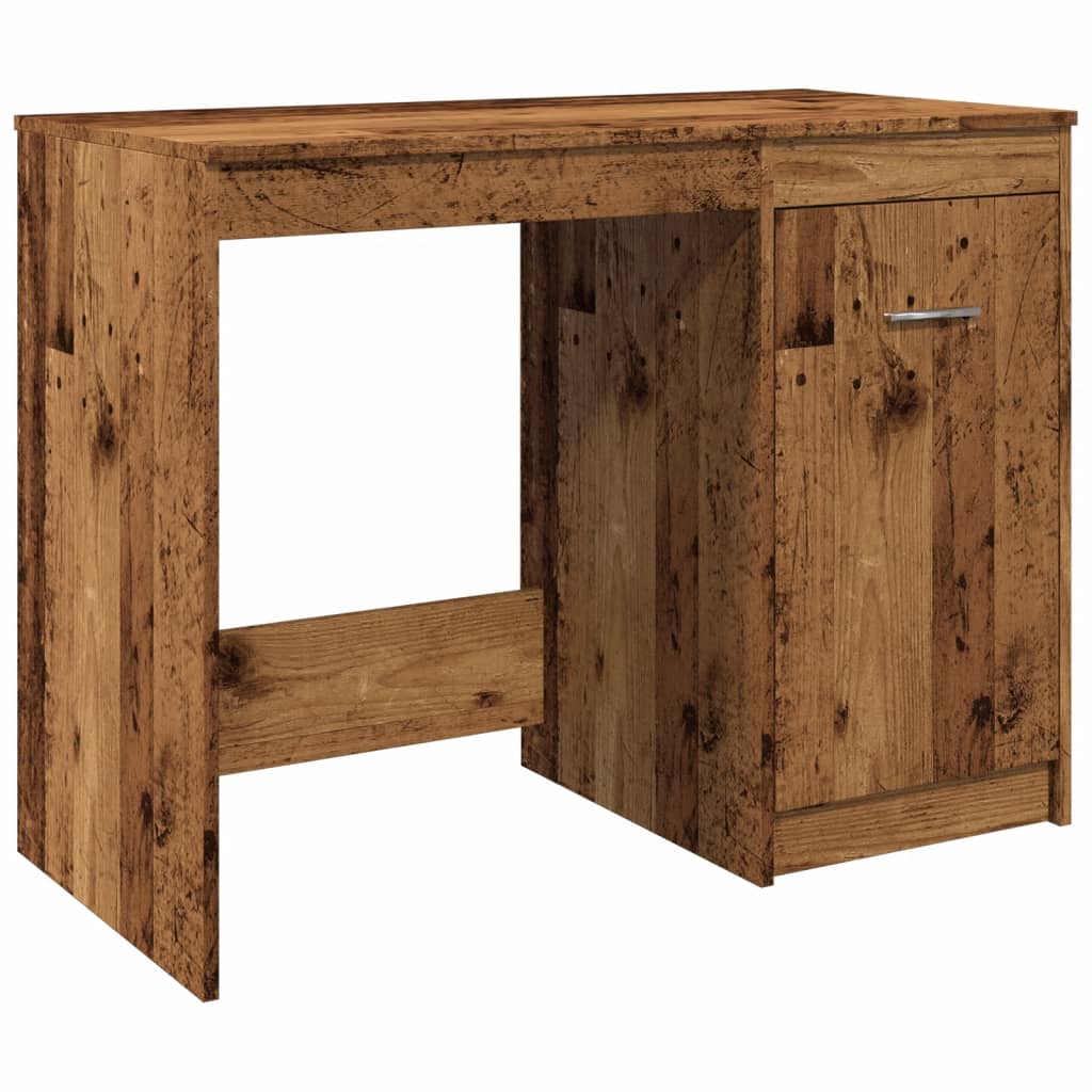 Modern Wooden Home Office Computer Desk Table With Storage Cupboard Wood
