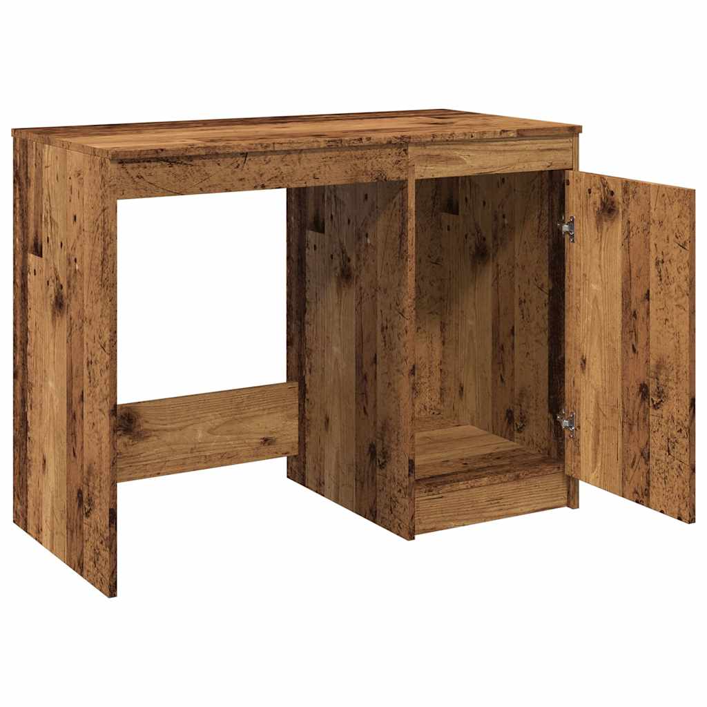 Modern Wooden Home Office Computer Desk Table With Storage Cupboard Wood