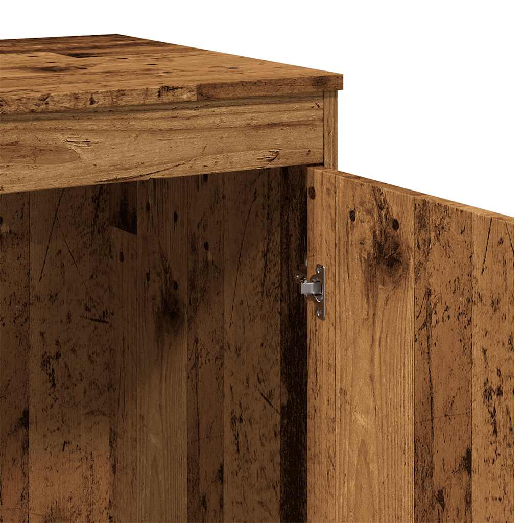 Modern Wooden Home Office Computer Desk Table With Storage Cupboard Wood