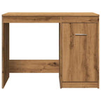 Modern Wooden Home Office Computer Desk Table With Storage Cupboard Wood