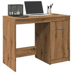 Modern Wooden Home Office Computer Desk Table With Storage Cupboard Wood
