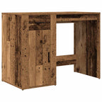 Modern Wooden Home Office Computer Desk Table With Storage Compartment & Drawer