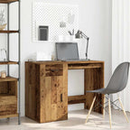 Modern Wooden Home Office Computer Desk Table With Storage Compartment & Drawer