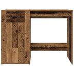 Modern Wooden Home Office Computer Desk Table With Storage Compartment & Drawer