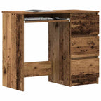 Modern Wooden Home Office Computer Desk Table With 3 Storage Drawers