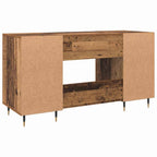 Modern Wooden Home Office Computer Desk Table With 2 Storage Cupboards