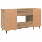 Modern Wooden Home Office Computer Desk Table With 2 Storage Cupboards