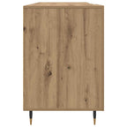 Modern Wooden Home Office Computer Desk Table With 2 Storage Cupboards