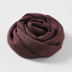 Artistic Sunscreen Solid Color Cotton And Linen Scarf