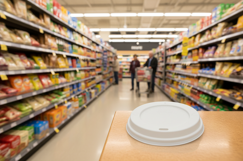 1000 x Cup Sip Lid White - 12-16 Oz