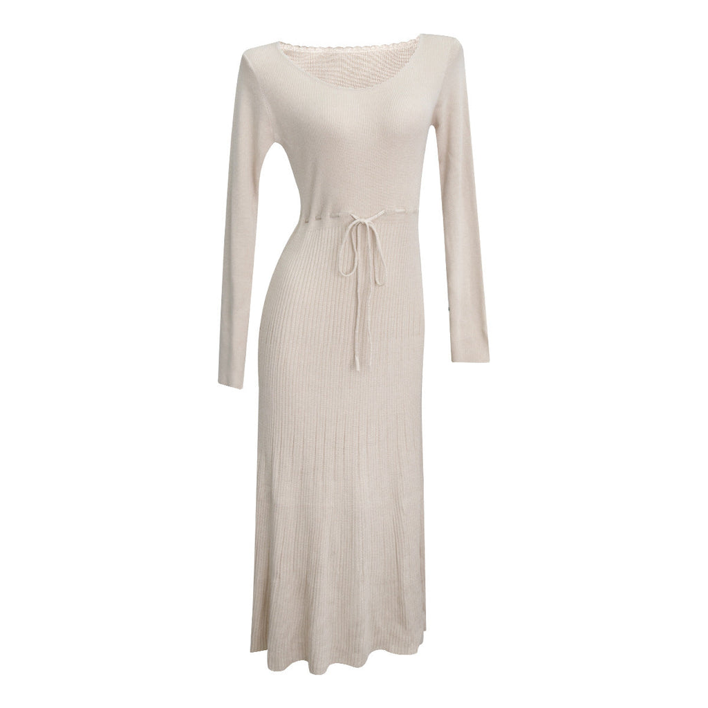 Acetate Cashmere Wool Soft, Draping Knit Dress
