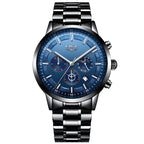 Men's Fashion Waterproof Moon Quartz Business Sports Watch