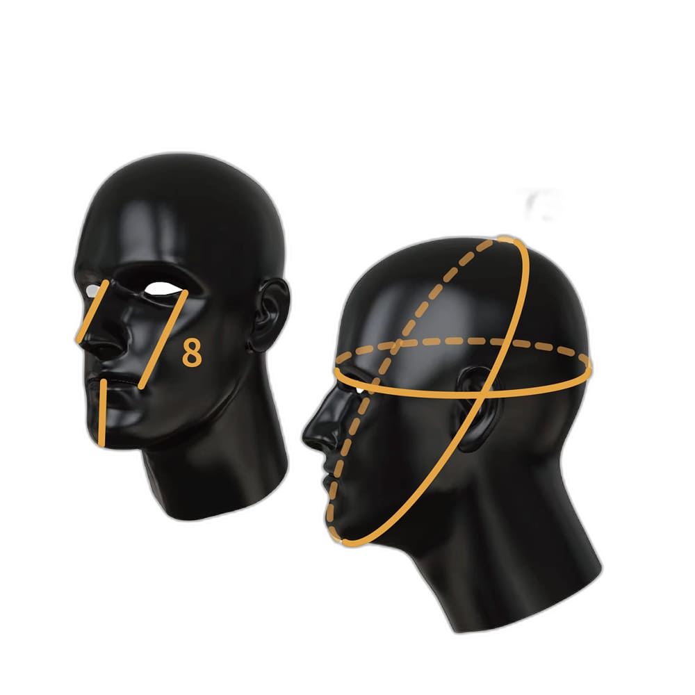 THE RUBBER WARDER Anatomical Latex Mask