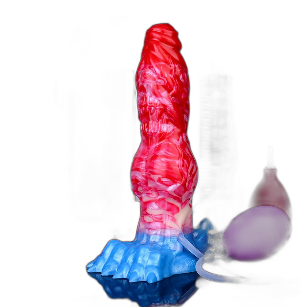 Ivan - 8 Inch Inflatable Squirting Knot Dildo