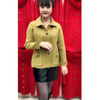 Premium Woolen Coat - Women's Loose Fit Short Jacket