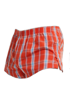 Men’s Vent Classic Plaid Cotton Boxers With Fly
