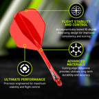 WINMAU Fusion Flight & Shaft Red #2